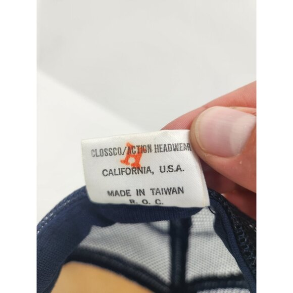 Vintage 1984 Olympics Los Angeles Trucker Hat Red White Blue Snapback Cap USA - Picture 8 of 9